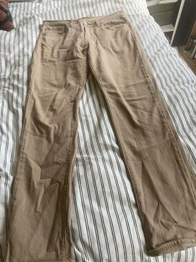 Levi's Men's Tan Straight-Leg denim